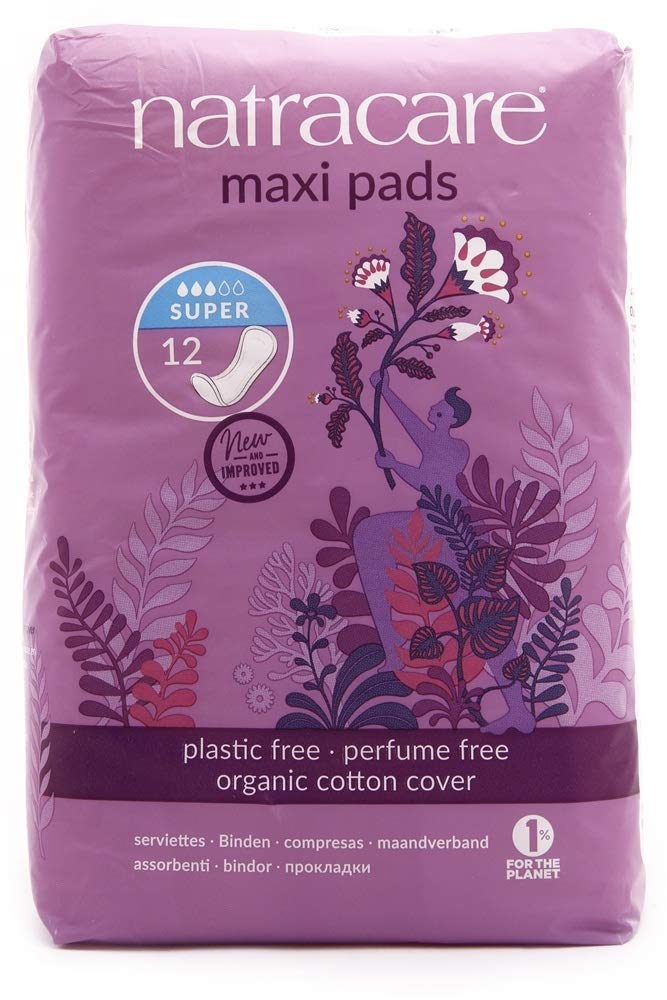 Natracare pad made with natural materials for sensitive skin