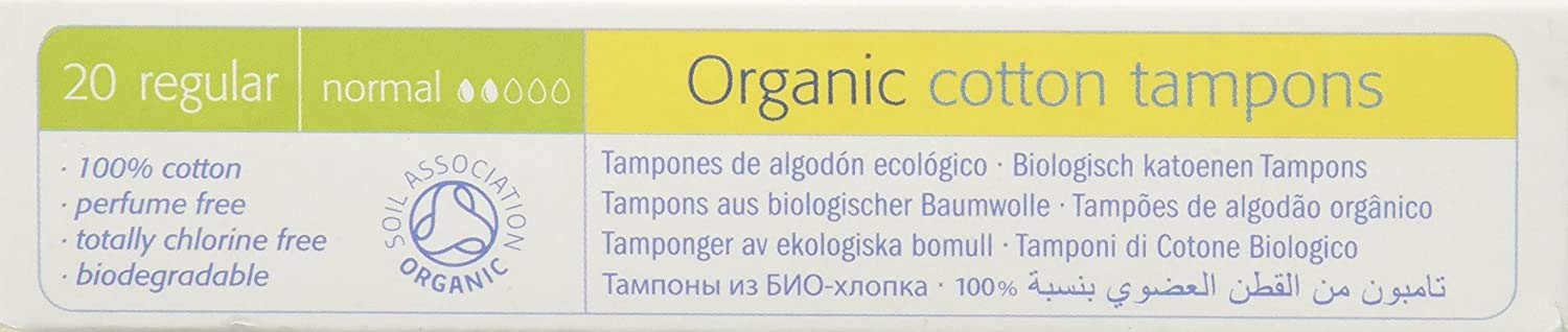 Natracare non-applicator regular tampons showcase simple design for comfortable insertion