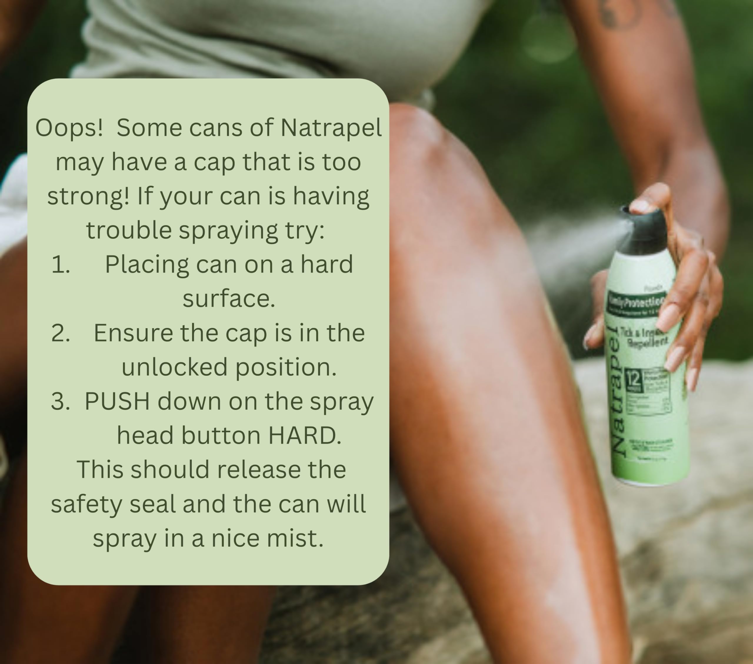 Natrapel DEET-free alternative offers a non-DEET option for outdoor protection.