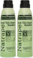 Natrapel Eco-Spray bottle mist angle shows easy, fast protection during outdoor activities.