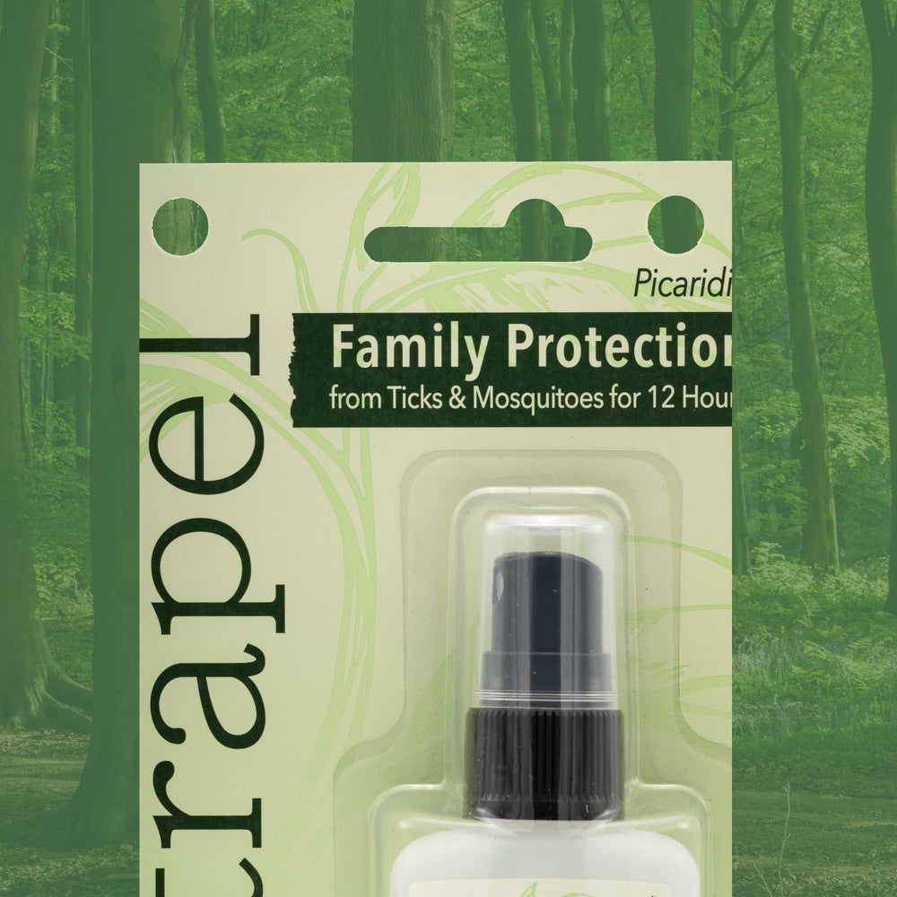 Natrapel family protection against mosquitoes and ticks on hikes