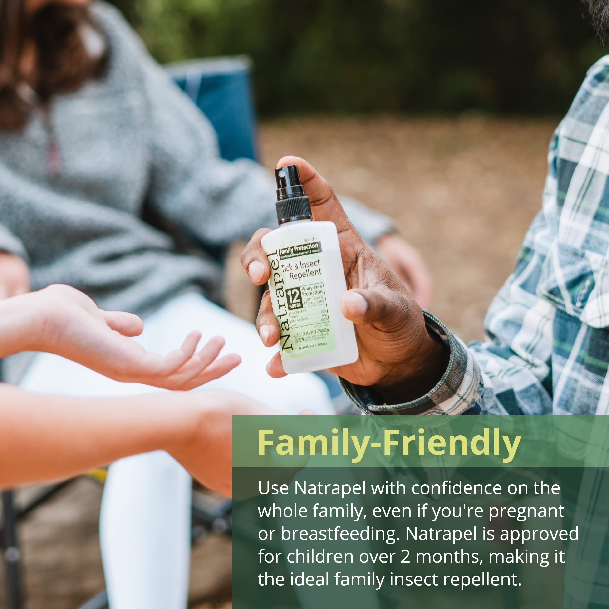 Natrapel family protection pack shown for shared outdoor moments