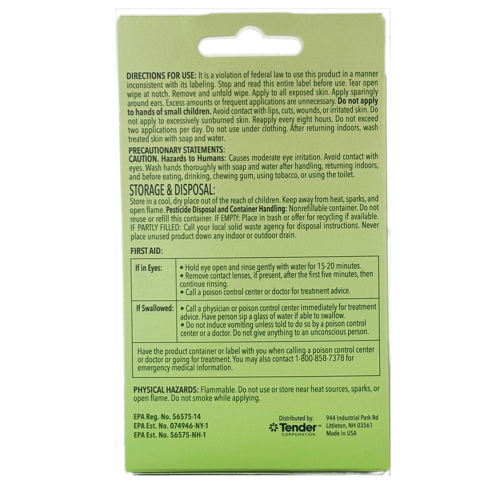 Natrapel formula safe on fabrics and outdoor gear