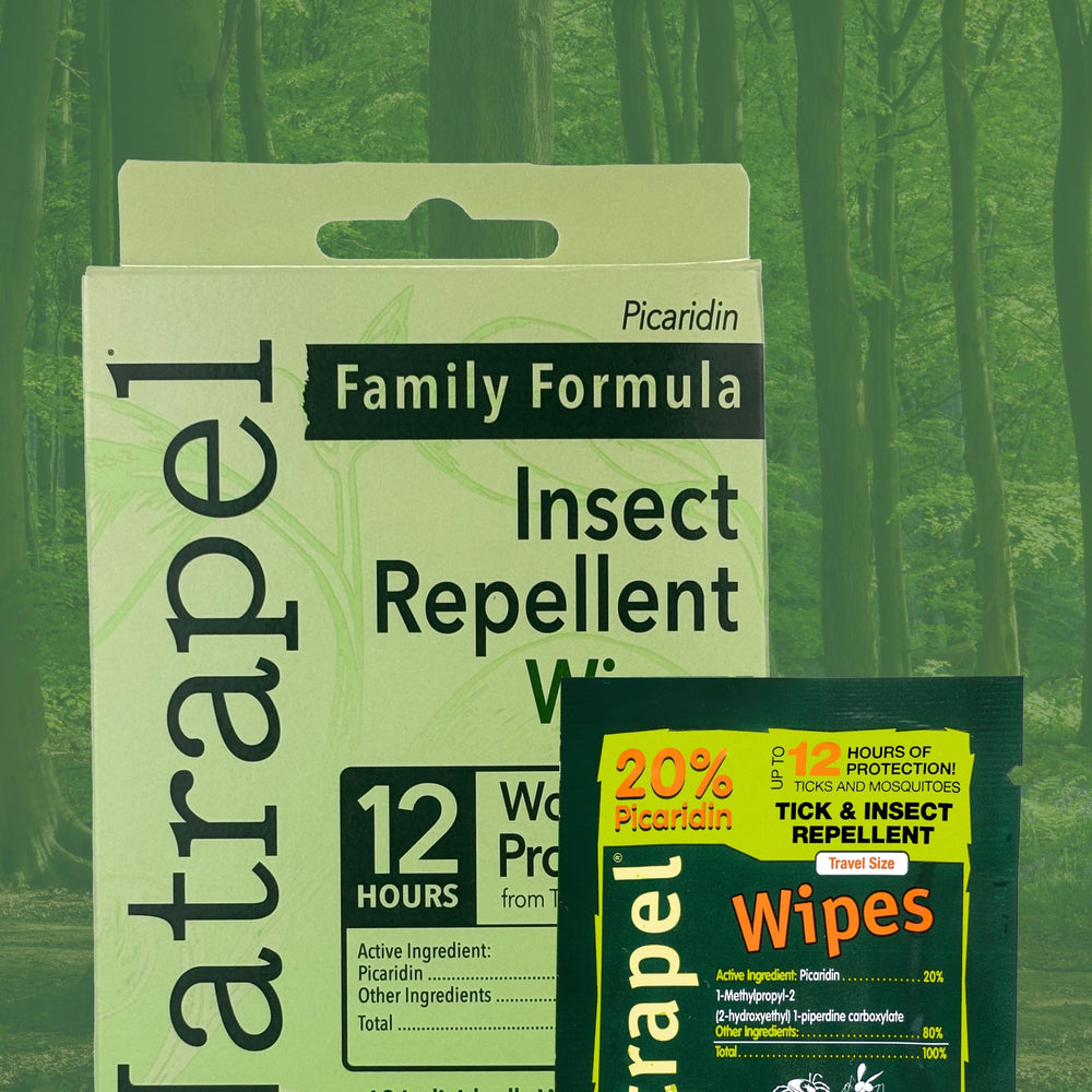 Natrapel used during hiking to deter mosquitoes and ticks