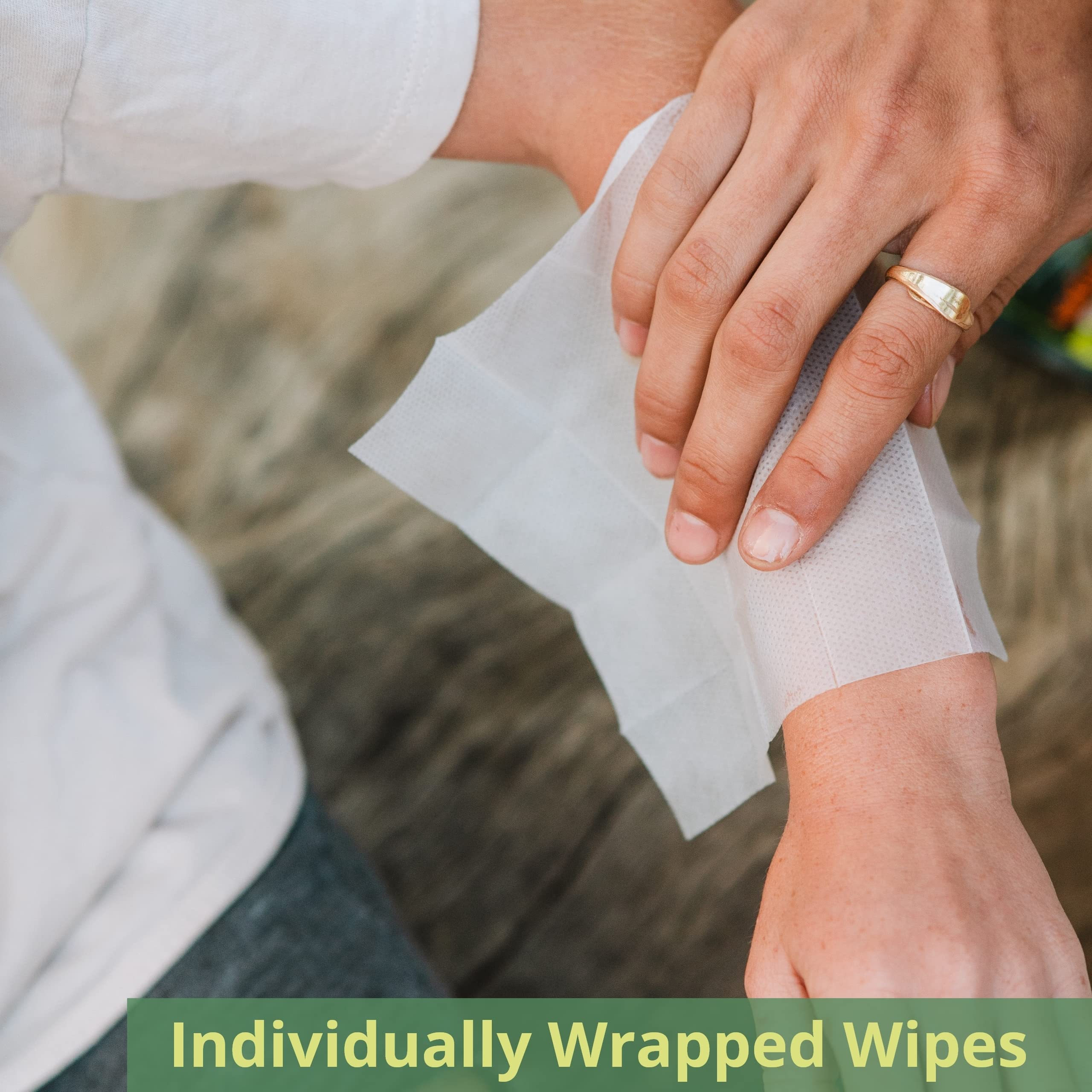 Natrapel wipes non-greasy texture close-up