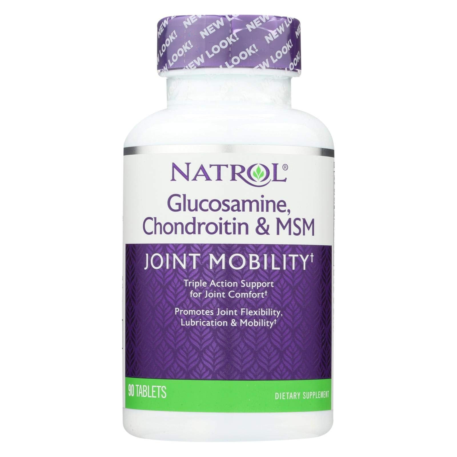 Natrol Glucosamine Chondroitin MSM bottle for daily joint support and mobility