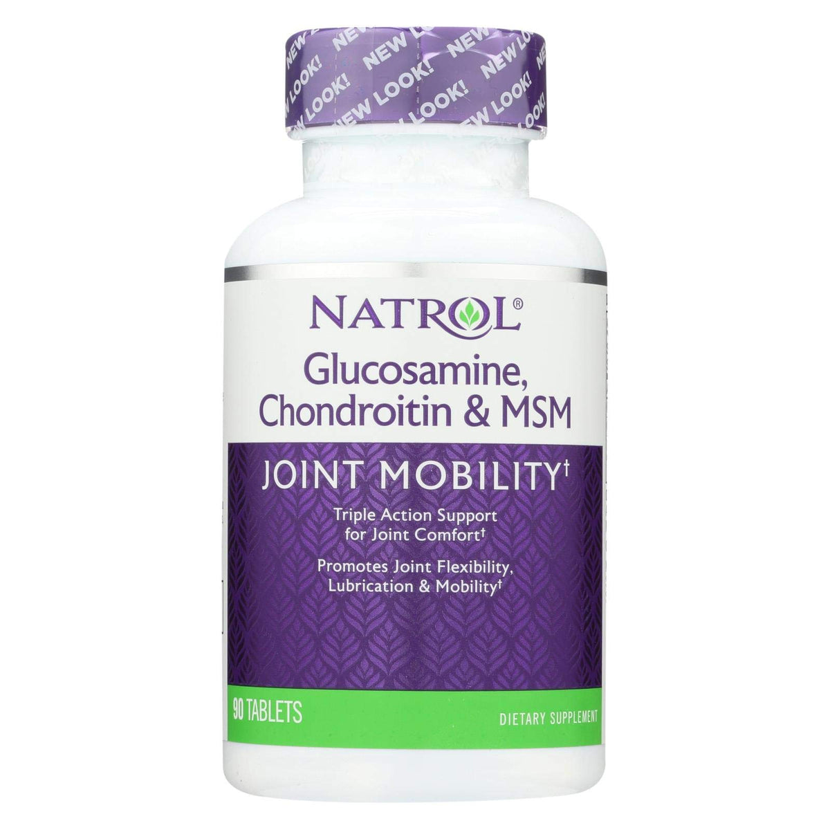 Natrol Glucosamine Chondroitin MSM bottle for daily joint support and mobility