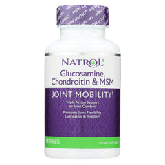 Natrol Glucosamine Chondroitin MSM bottle for daily joint support and mobility