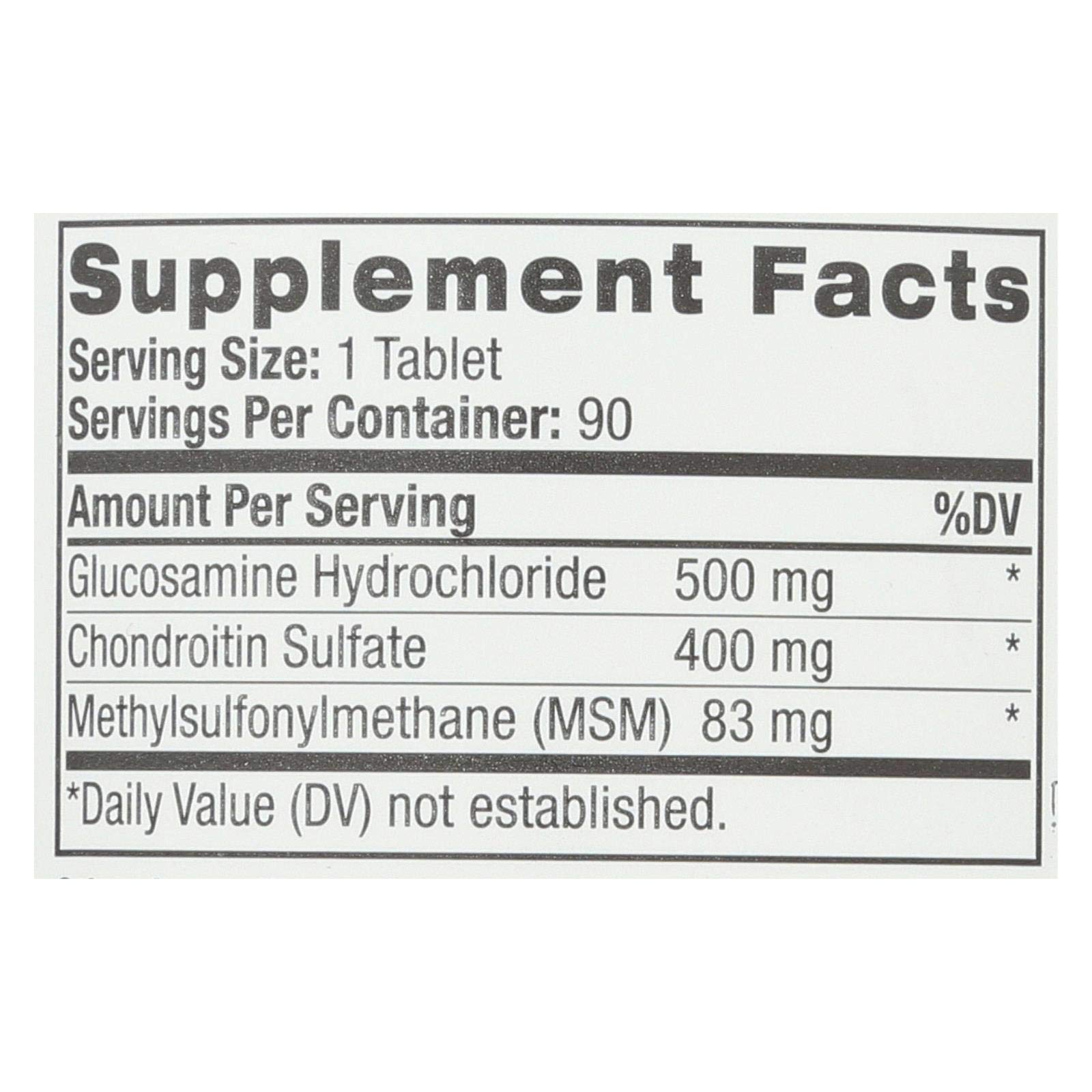 Natrol Glucosamine Chondroitin MSM tablets for daily joint care and flexibility