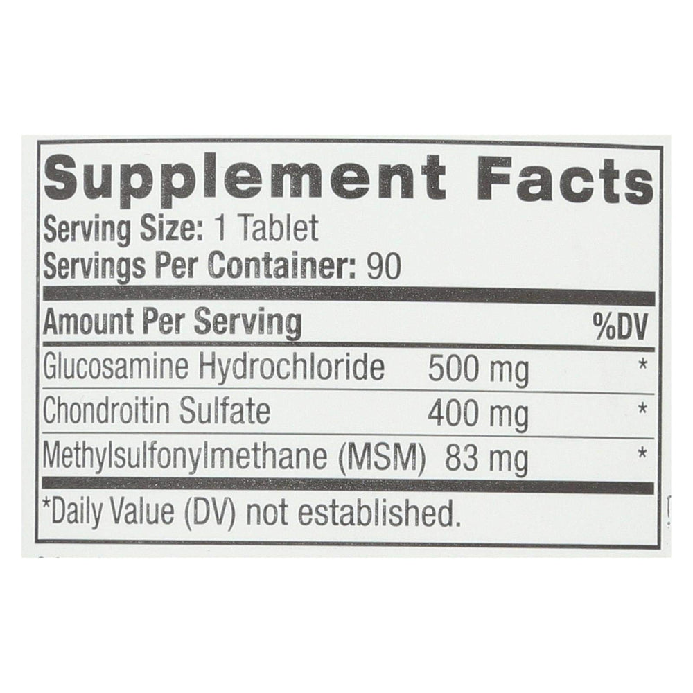 Natrol Glucosamine Chondroitin MSM tablets for daily joint care and flexibility
