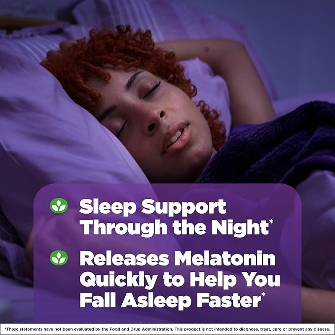 Natrol Melatonin Time Release tablets, eight-hour release for restful nights