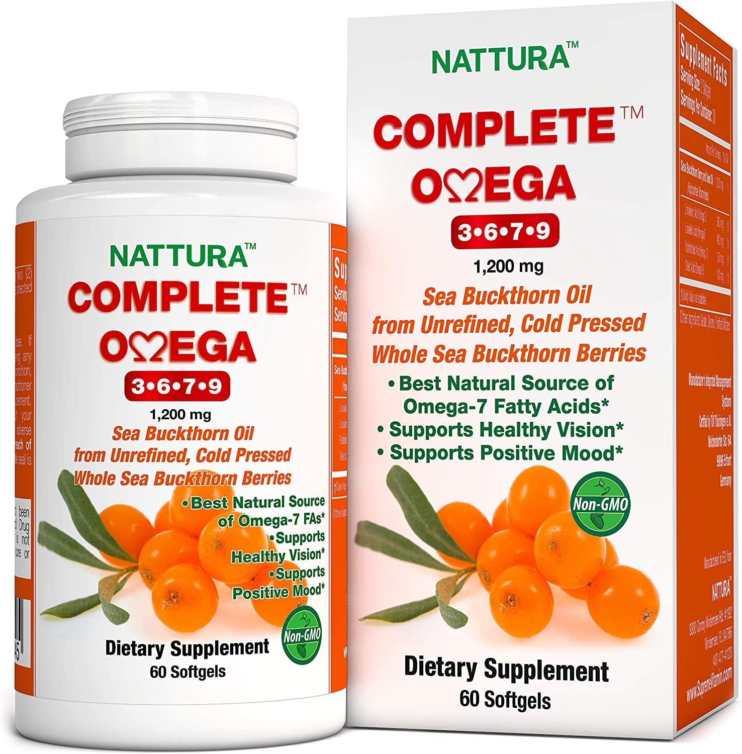 Nattura Complete Omega bottle pouring oil for daily skin vitality