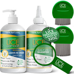 NatulabUSA Leave-in Cream pump demonstrates easy daily lice protection