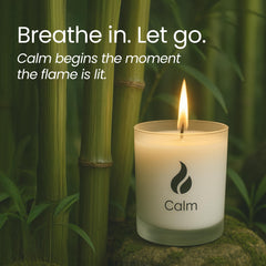 Natur IX calming candle basil closeup highlighting fresh herb aroma for focus.