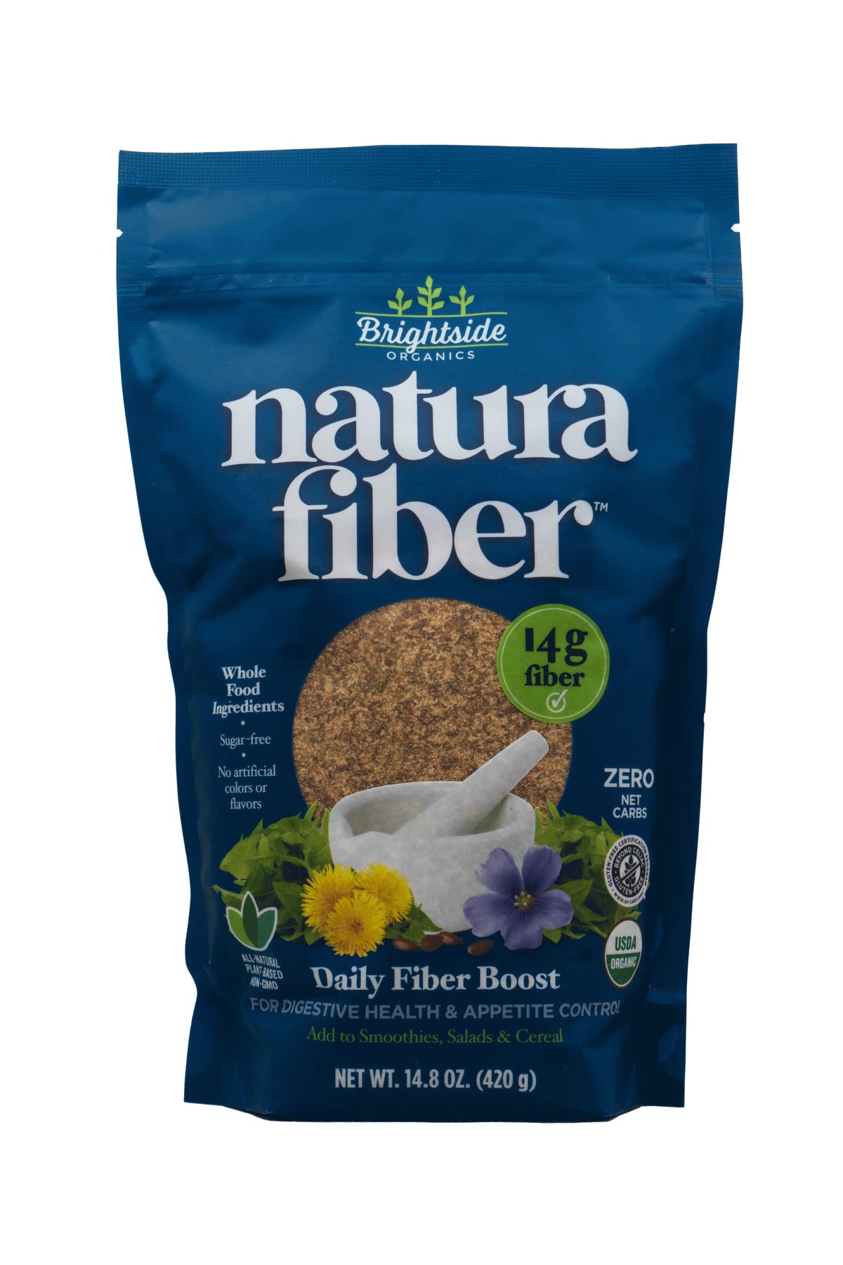 Natura Fiber bottle pour for a smooth daily fiber boost