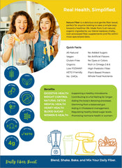 Natura Fiber psyllium husk detail emphasizes texture and fiber content