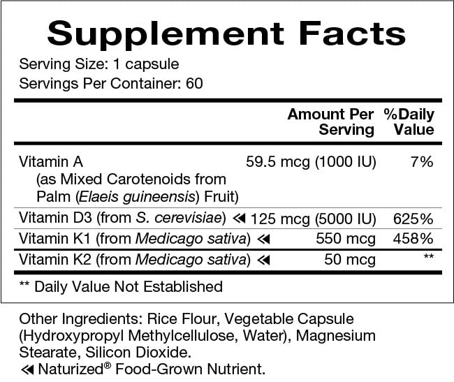 Natura Health Products capsules on countertop with water, easy integration into meals