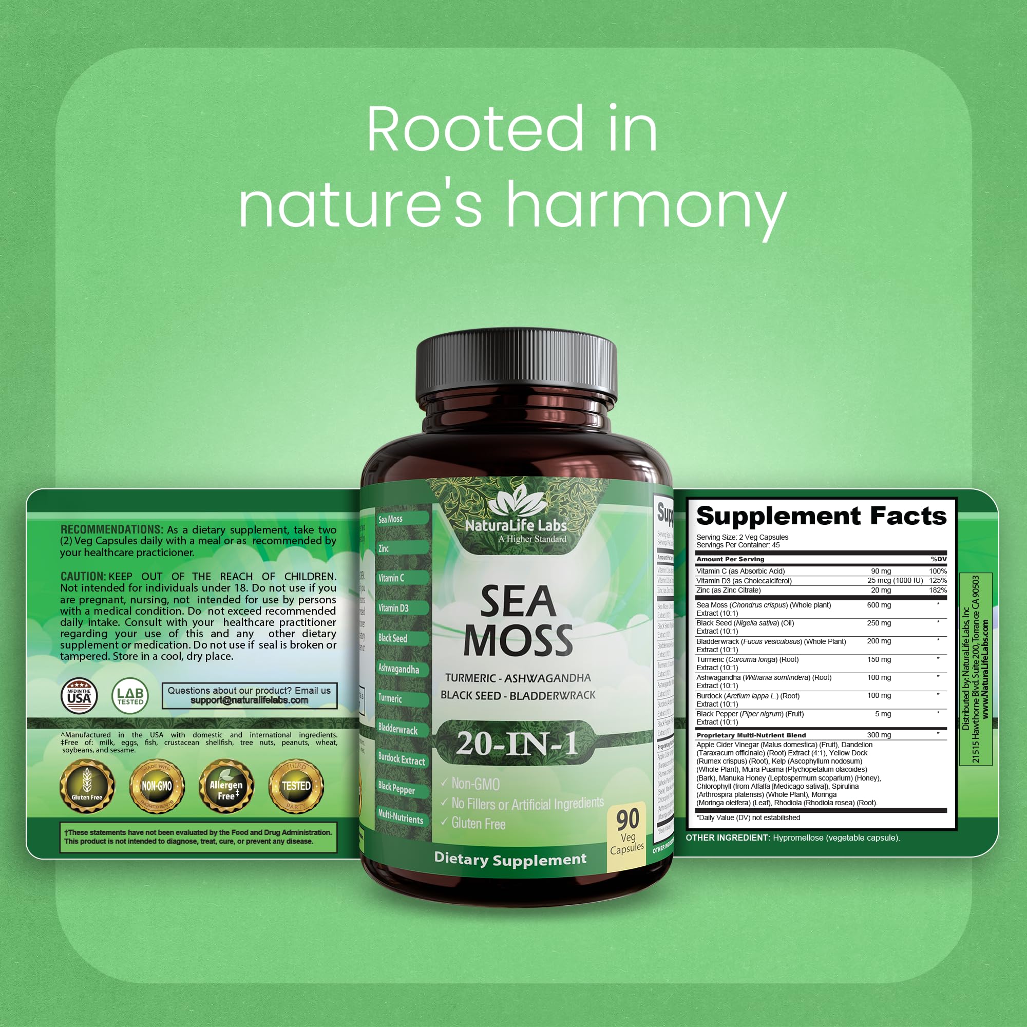 NaturaLife Labs bottle ready to support daily routines.