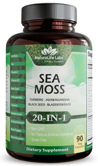 NaturaLife Labs Sea Moss 20-in-1 bottle for daily wellness.