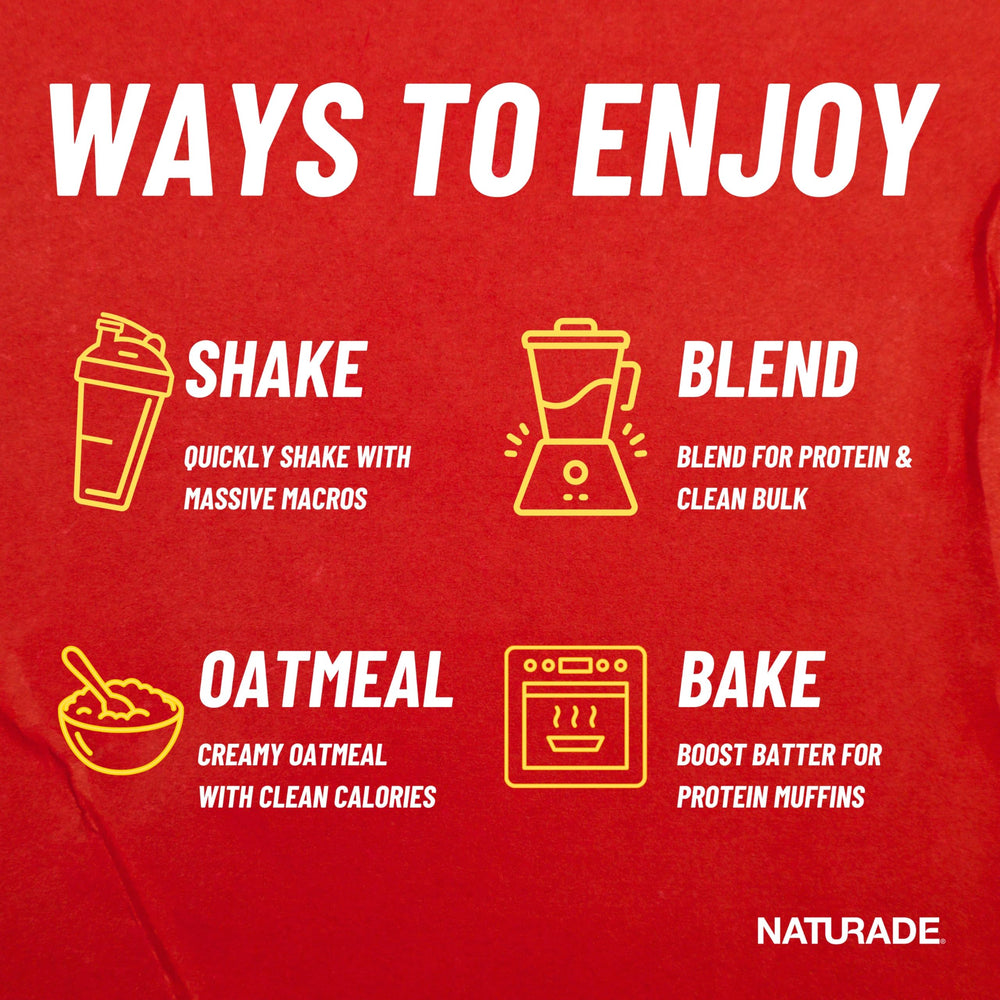 Naturade Weight Gain ingredient list highlighting natural formula