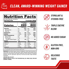 Naturade weight gain vanilla pour into glass highlights easy mixing for convenient meals