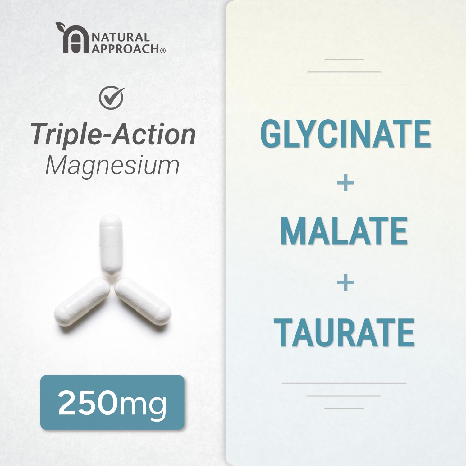 Natural Approach bottle pour with capsules for daily relaxation