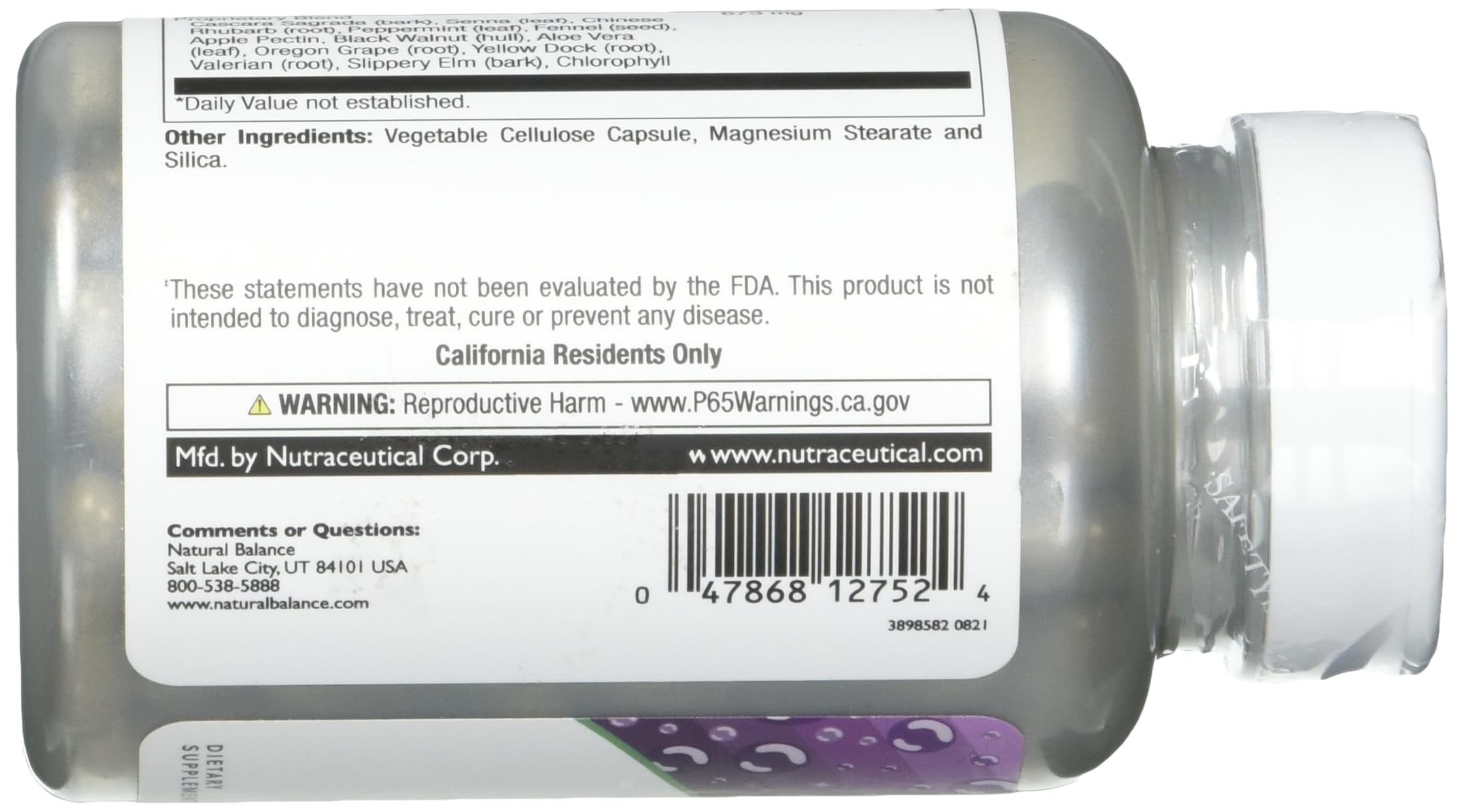 Natural Balance Ultra Colon Clenz packaging box on display communicates trust and convenience.