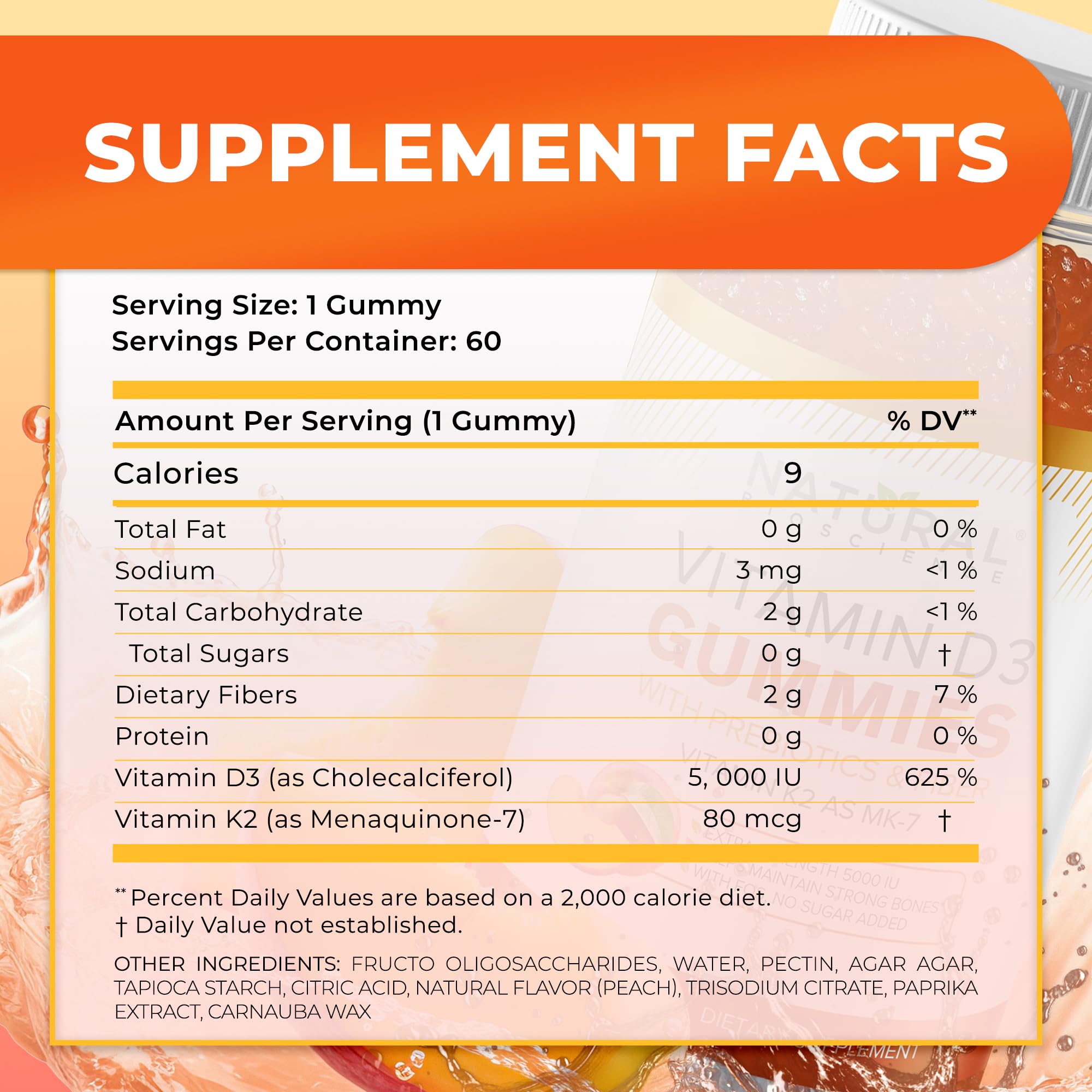 Natural BioScience D3 K2 bottle with MK7 80 mcg emphasis on absorption