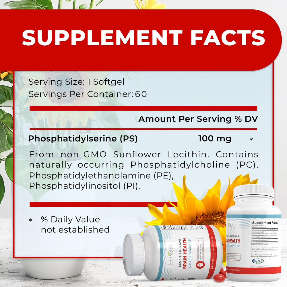 Softgels arranged for daily cognitive support during study.