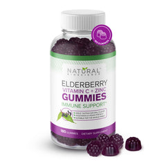 Natural BioScience Sambucus Elderberry Gummies bottle front for daily immune support