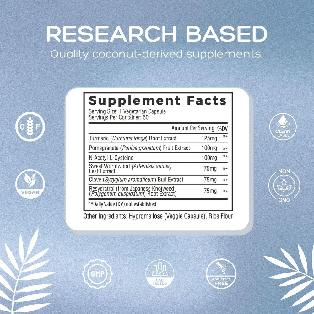 Natural Cure Labs Biofilm Complex botanicals close-up