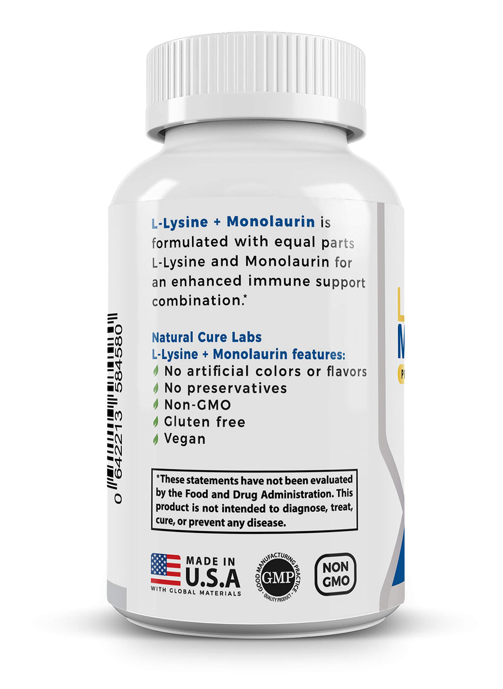 Natural Cure Labs branding and product lineup reinforces trusted care.