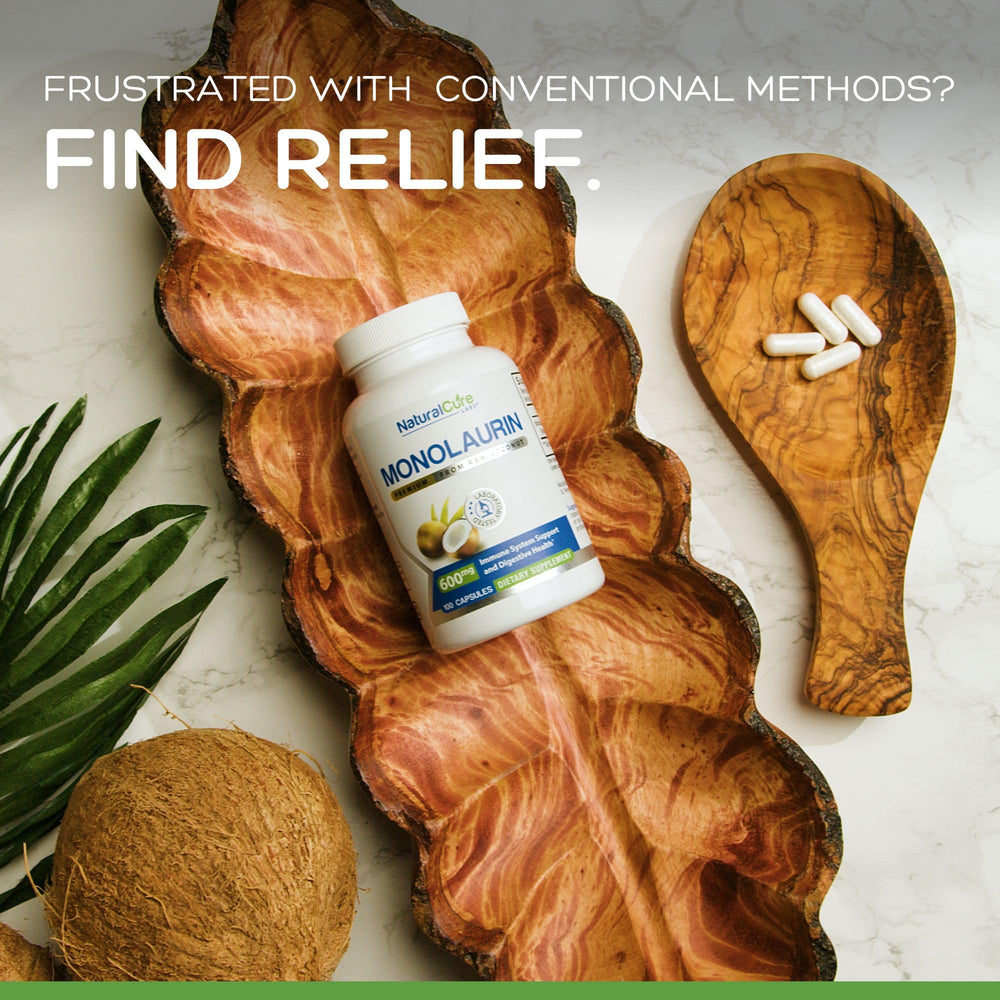 Natural Cure Labs monolaurin blister pack ready to dispense.