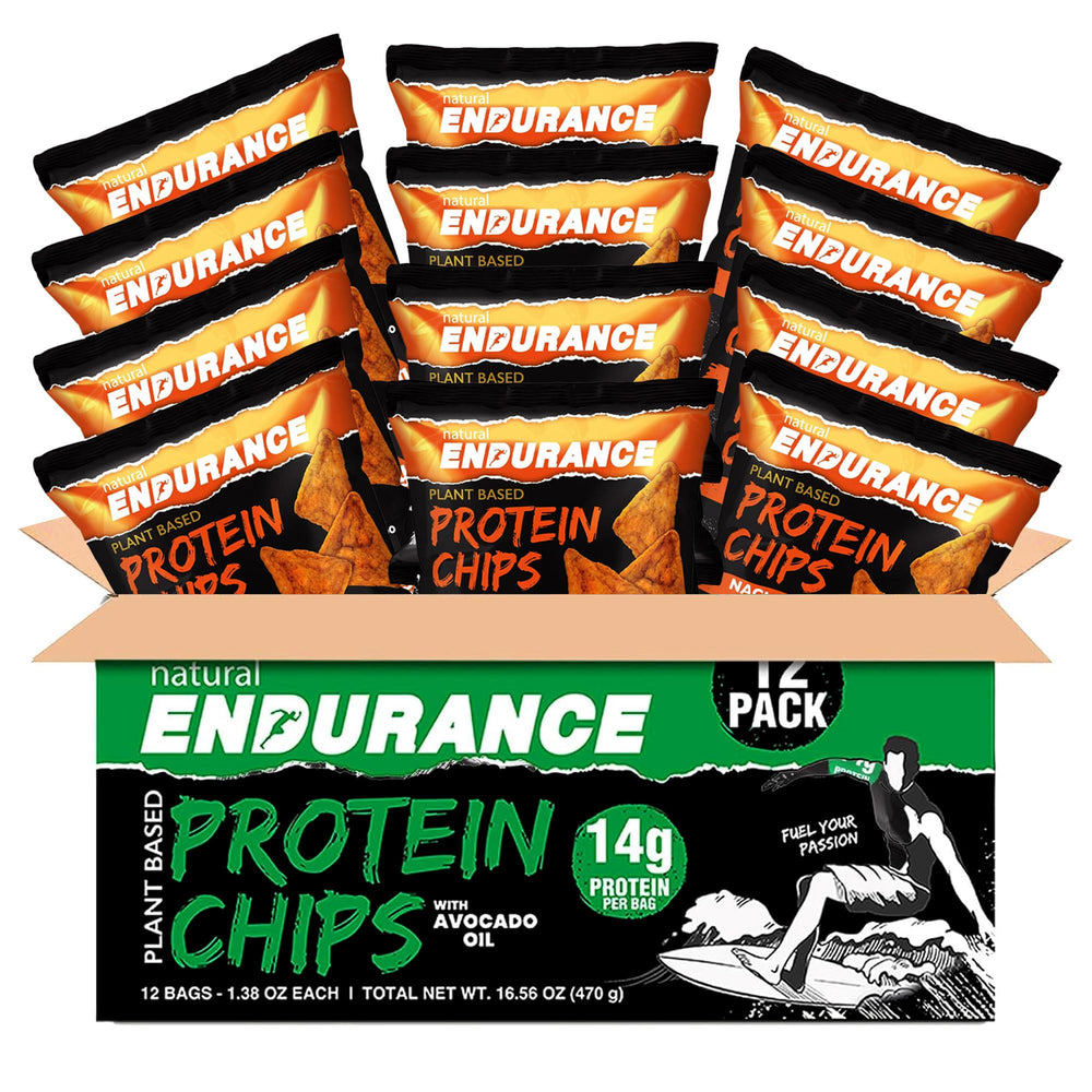 Natural Endurance Nacho Chips popped crisp texture without deep frying.