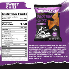 Natural Endurance Protein Chips crunch close-up showcasing high-protein snack texture