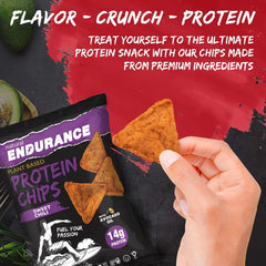 Natural Endurance Protein Chips ingredients: peas and lentils for plant protein