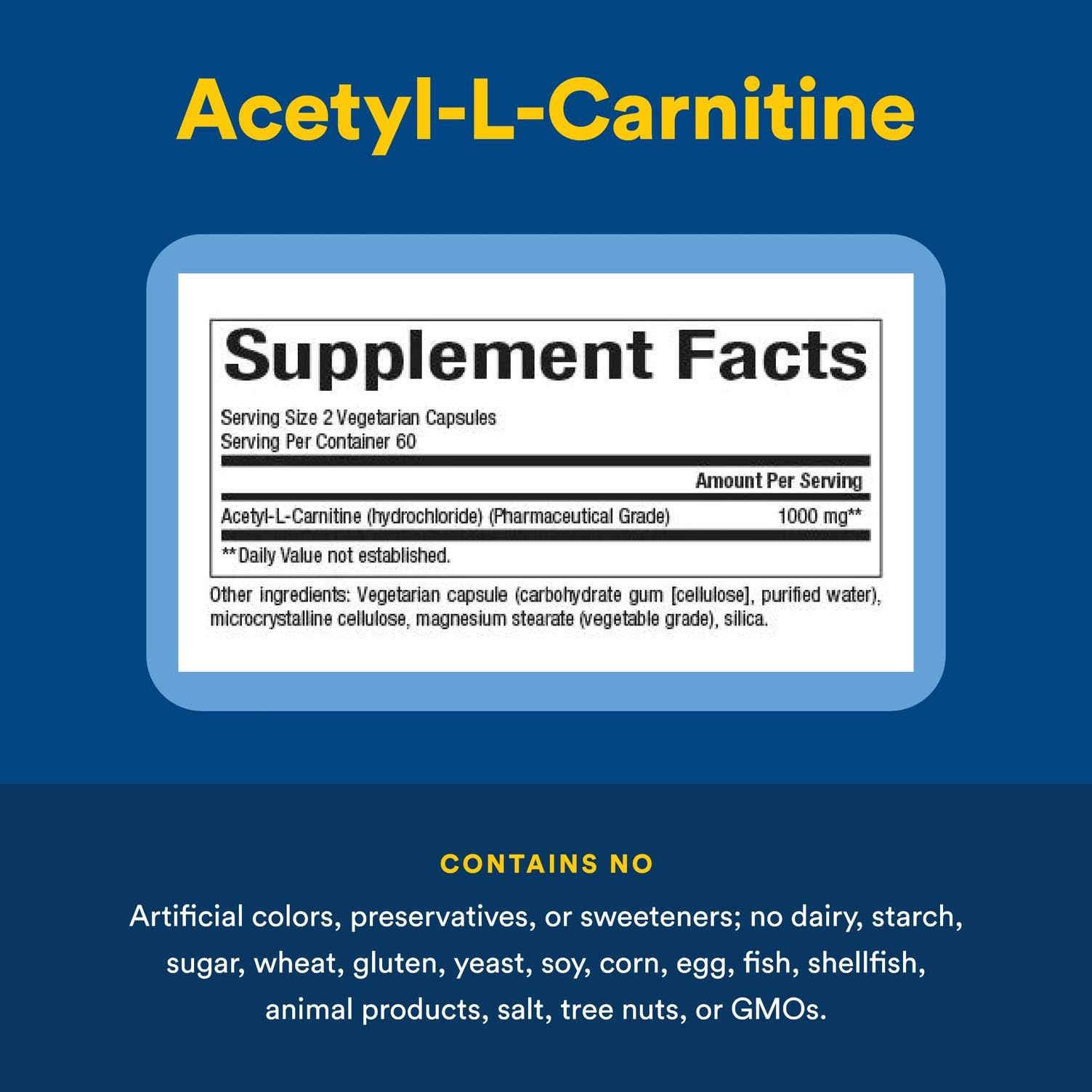 Packaging box of Natural Factors Acetyl L-Carnitine on display