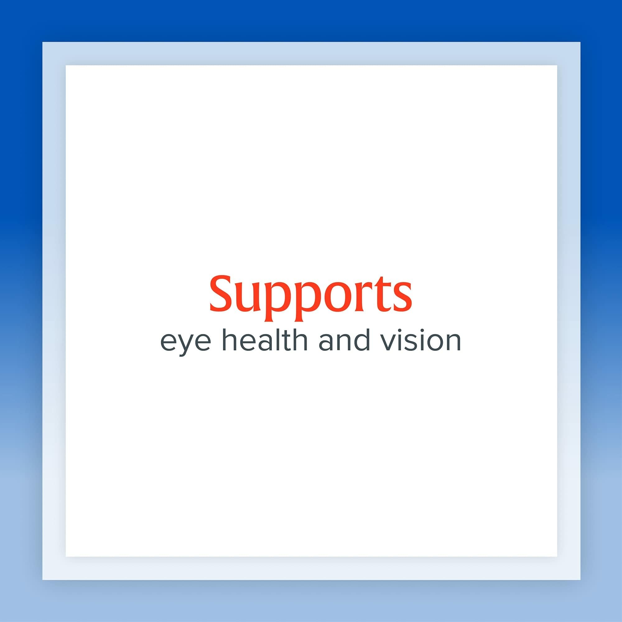 Advanced Eye Factors label emphasizes lutein and zeaxanthin for vision support