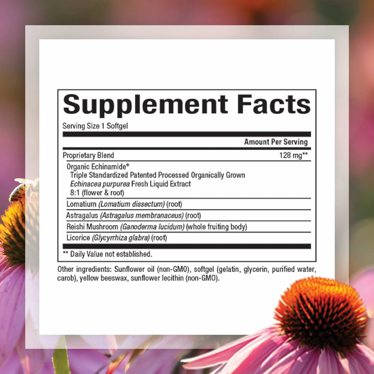 Natural Factors Anti-V Formula softgels close-up highlights convenient daily dosing