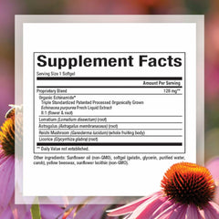 Natural Factors Anti-V Formula softgels close-up highlights convenient daily dosing