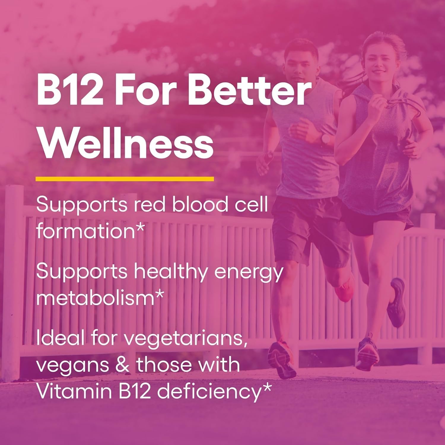 Natural Factors B12 bottle displayed on a store shelf signifying trusted quality.