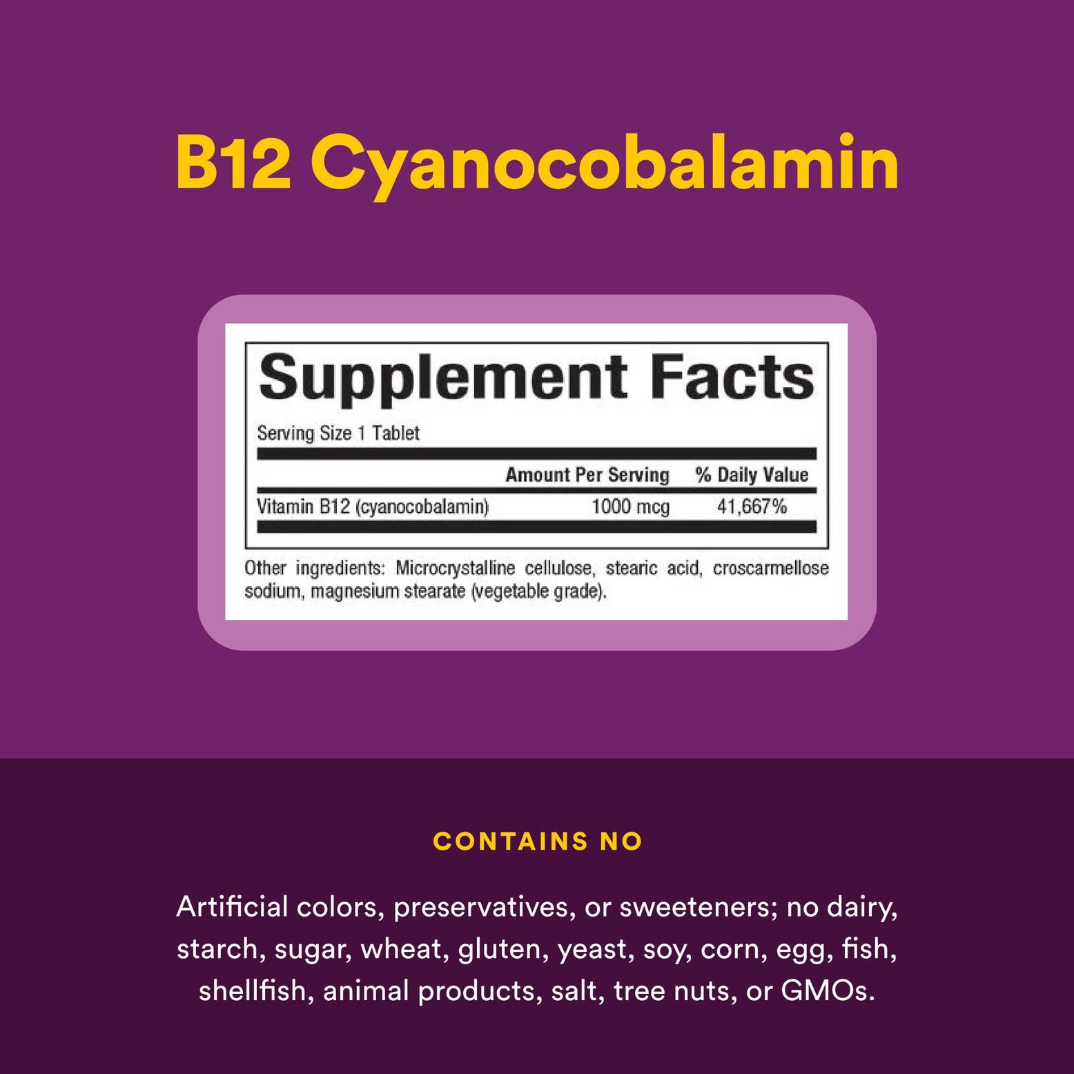 Natural Factors B12 bottle and packaging highlighting organic farming and non-GMO assurances.