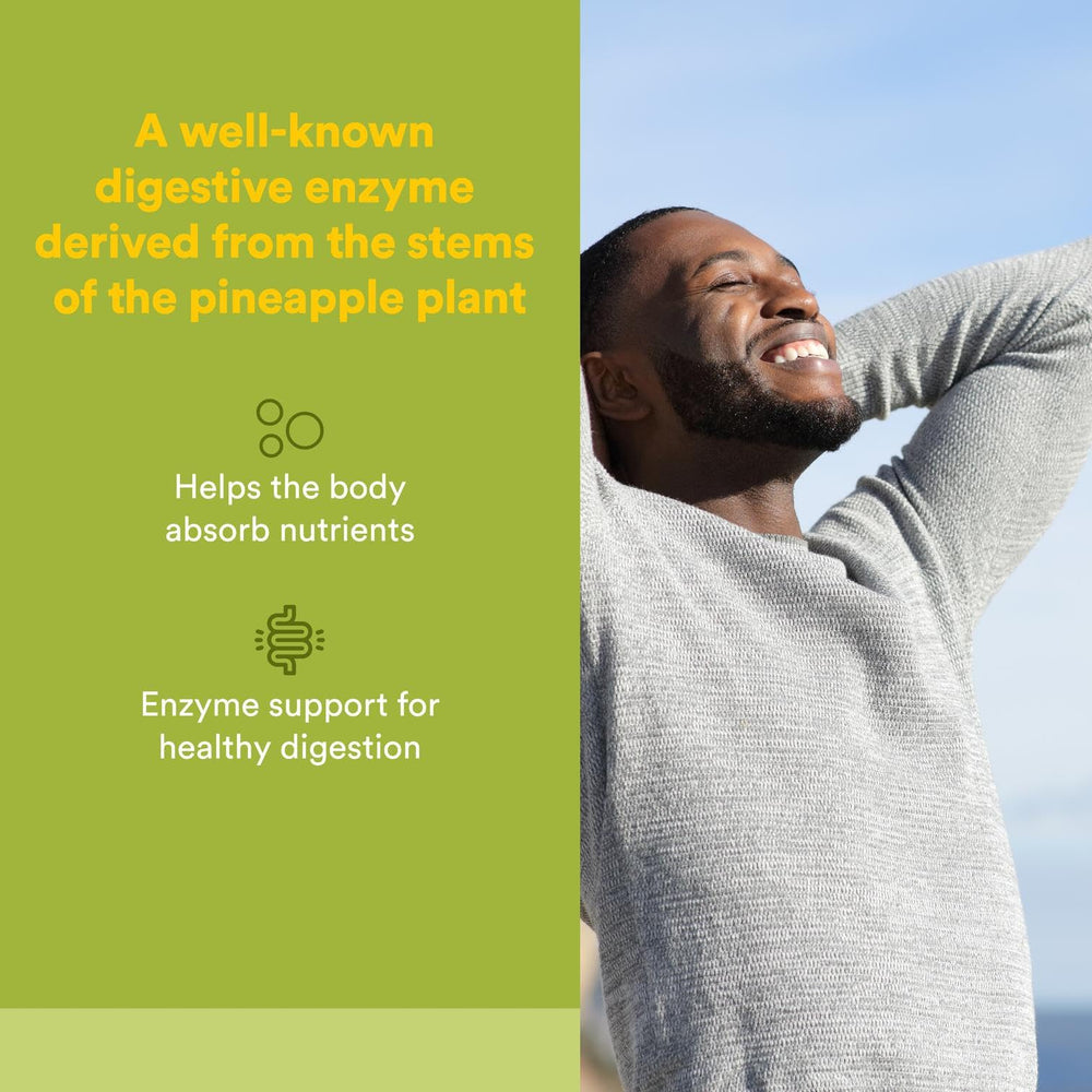 Natural Factors Bromelain 500 mg ingredients label view for transparency
