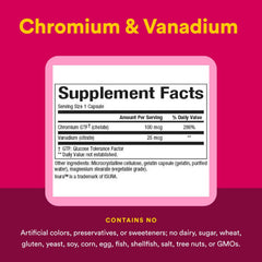 Natural Factors ingredient panel with transparent GMO/testing information.