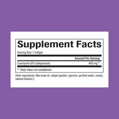 Natural Factors Coenzyme Q10 softgels closeup highlighting smooth capsules and high-absorption formula.