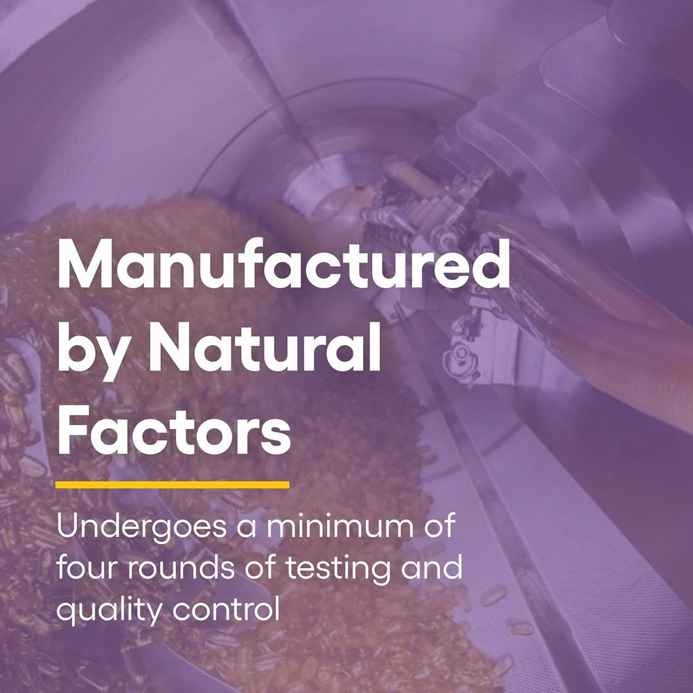 Natural Factors CoQ10 softgel capsules for daily use in routine.
