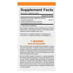 Natural Factors CurcuminRich Theracurmin capsules close-up showing double-strength formula