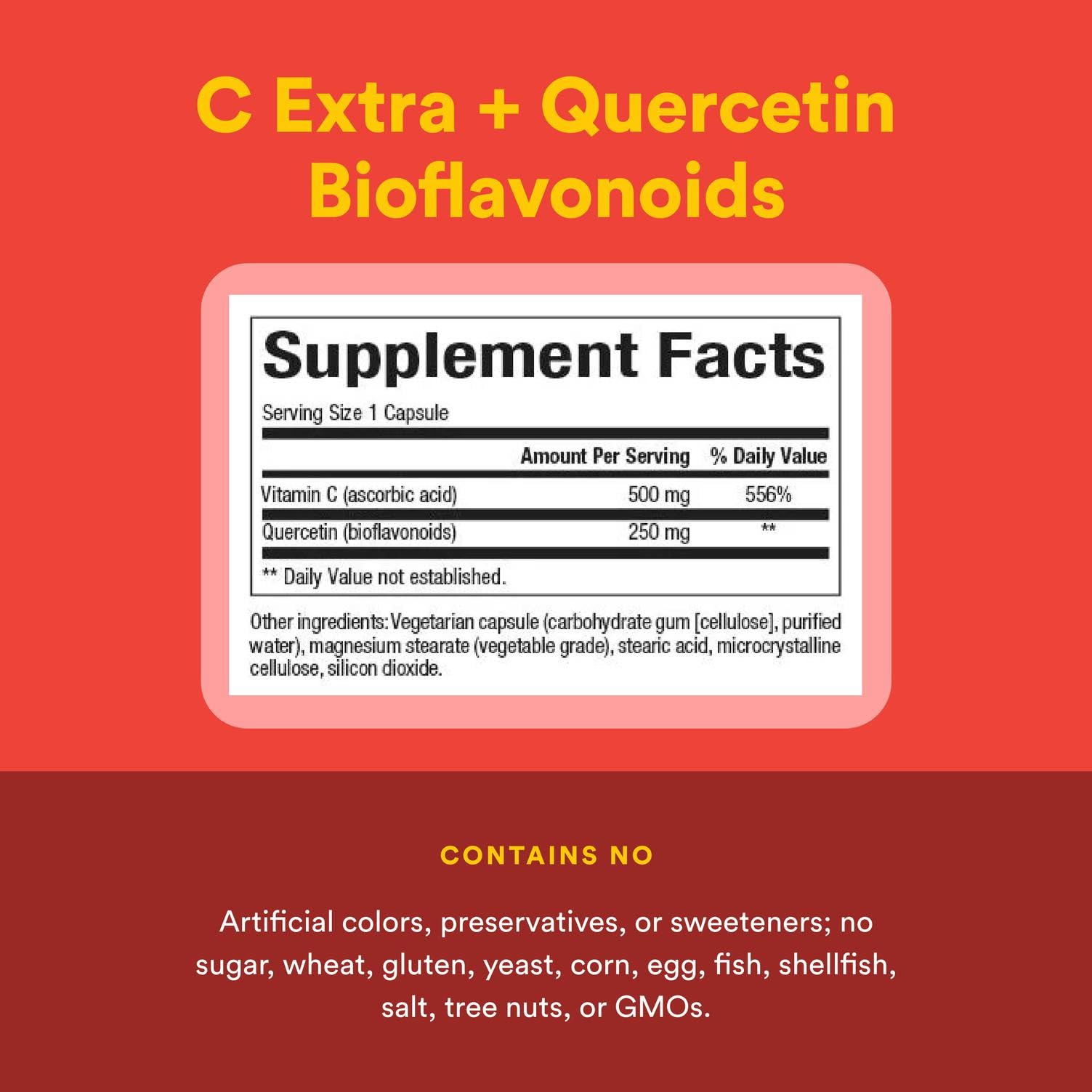 Natural Factors C Extra Quercetin daily routine setup suggests convenient supplementation.