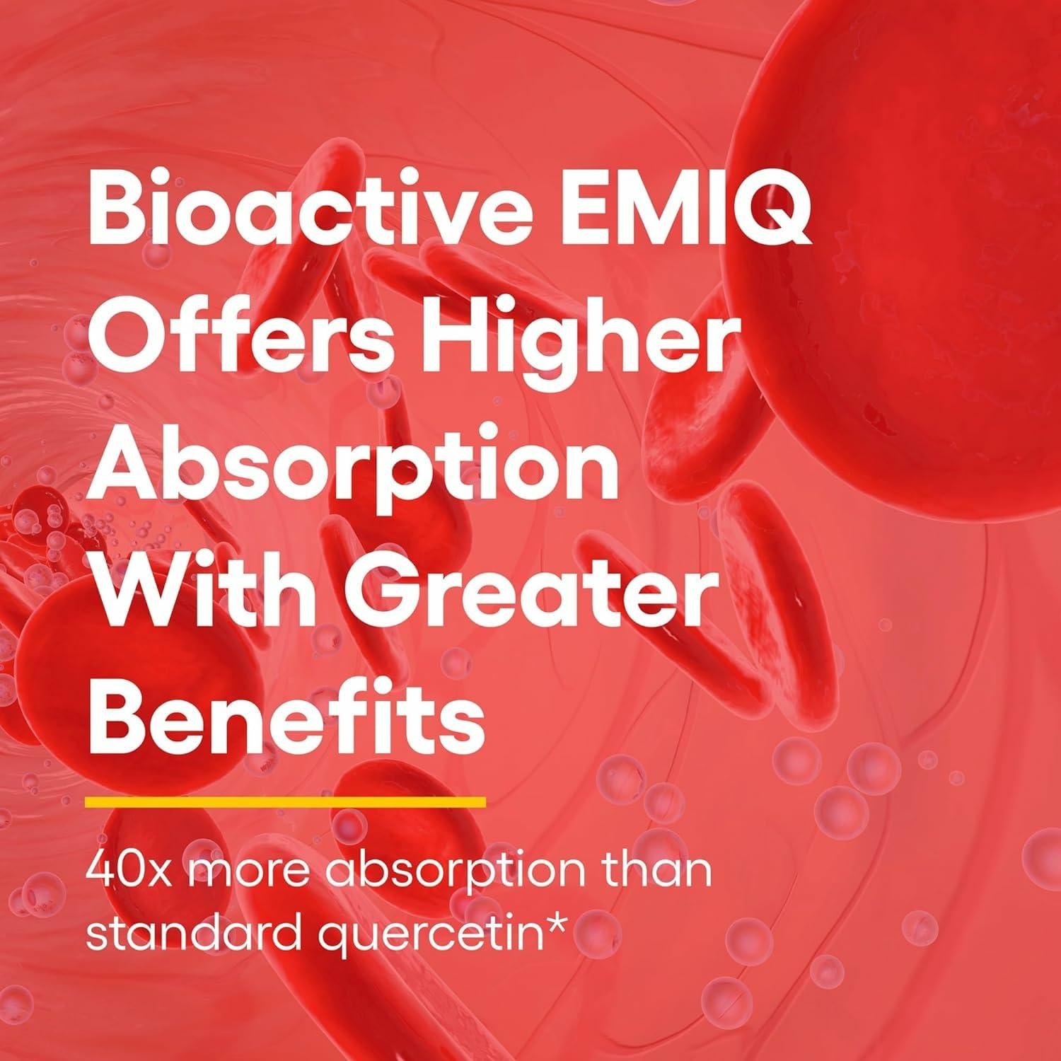 Natural Factors Bioactive Quercetin EMIQ label shows vitamin C and GMO-free promise.