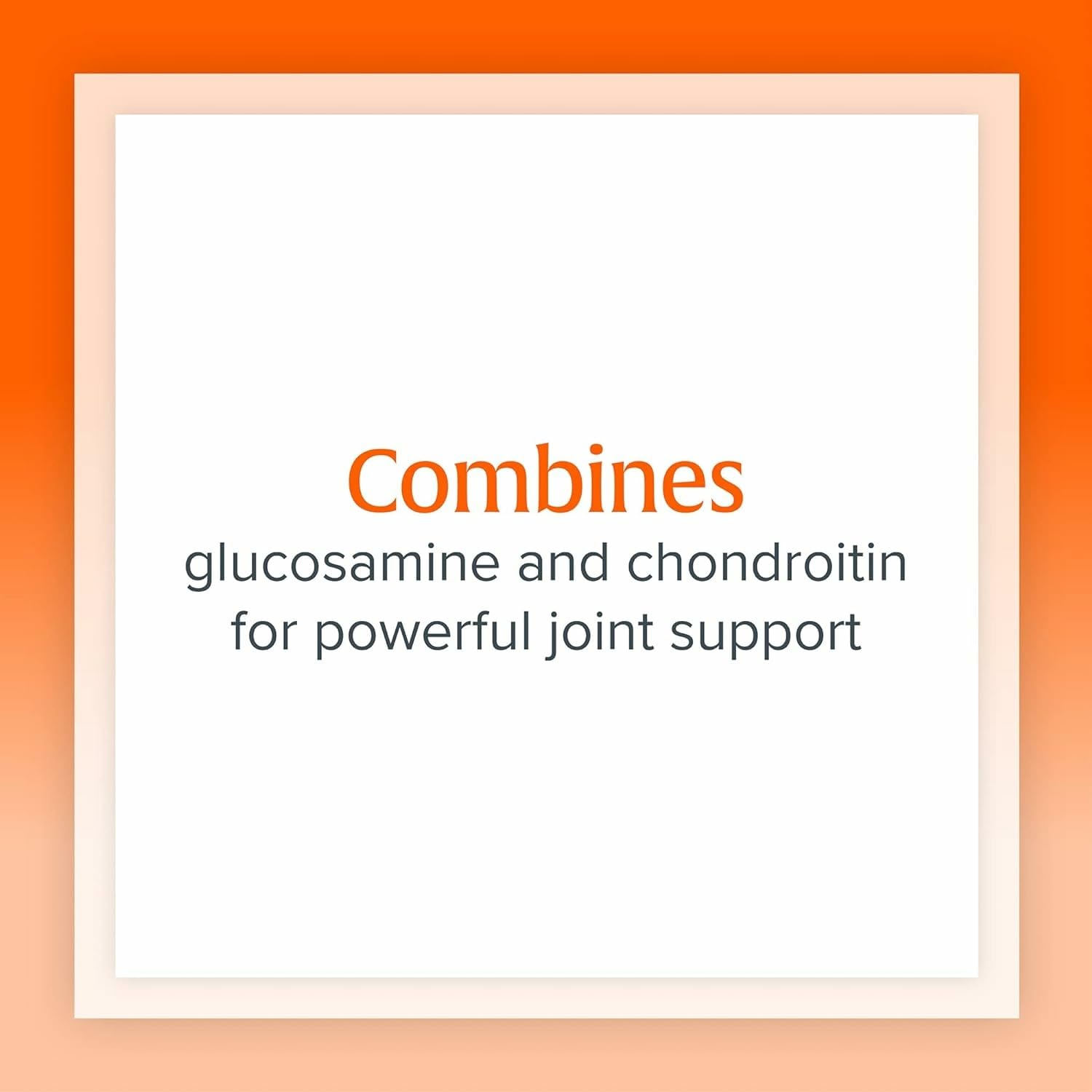 Natural Factors Glucosamine & Chondroitin capsules closeup for easy daily dosing.